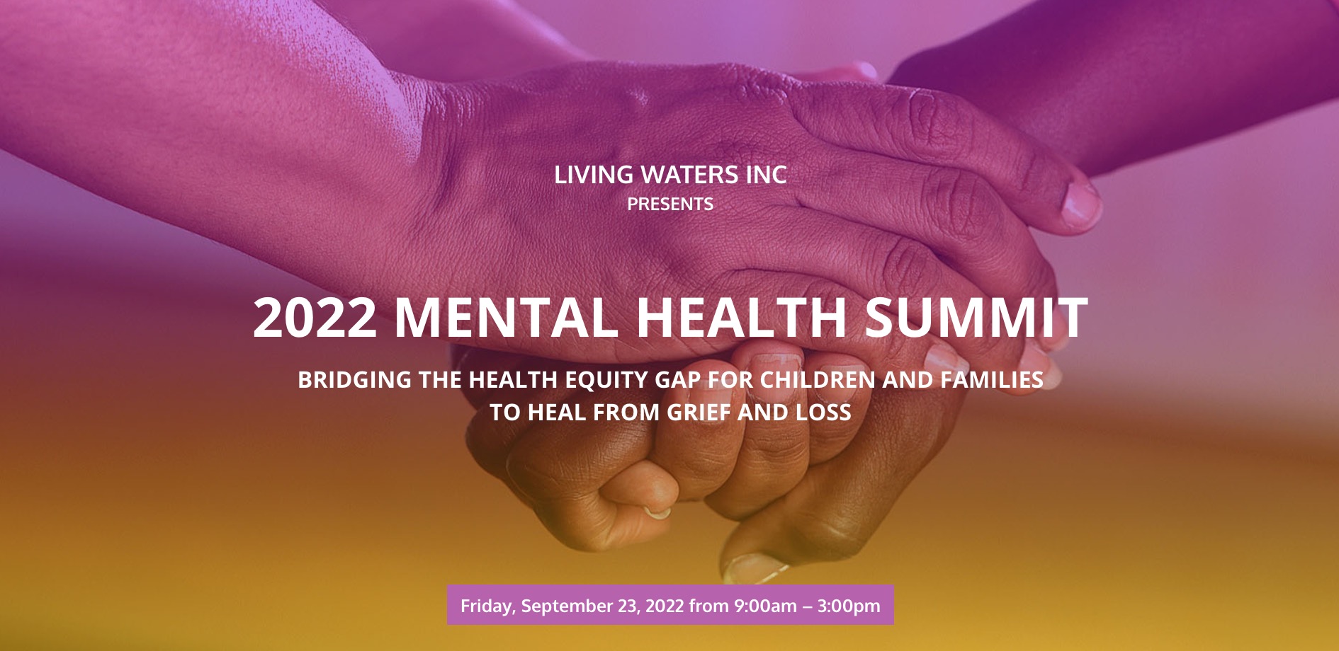 Youth Mental Health Event- Living Waters