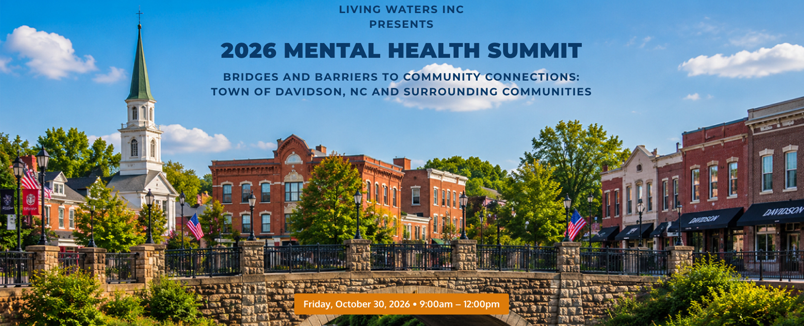 Mental Health Summit: "Bridges and Barriers to Community Connections: Town of Davidson, NC and Surrounding Communities."